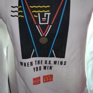 1984 summer Olympics sweatshirt McDonalds/Coca-Cola vintage size medium